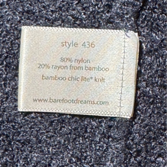 Barefoot Dreams Bamboo CozyChic Lite Indigo Cardigan Sweater Women S/M - Picture 10 of 11